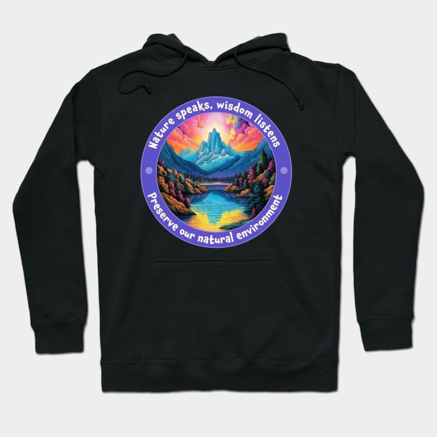 Environmental Message, Preserve our Natural Environment. Hoodie by MC Digital Design